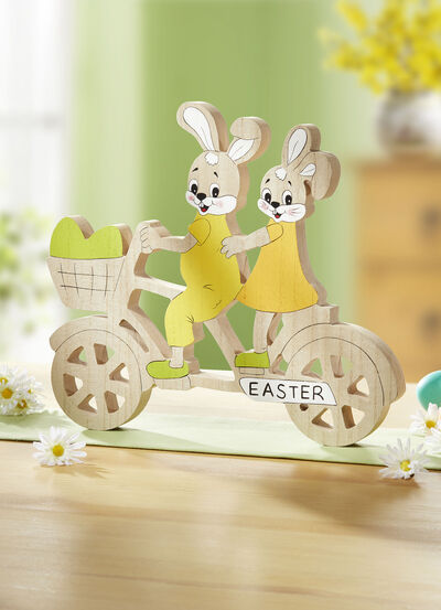 Osterhasen auf Tandem 