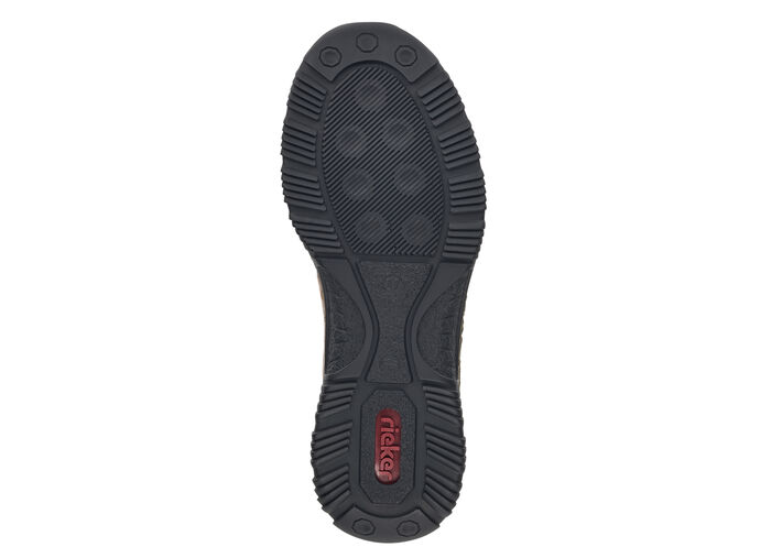 Rieker Slipper mit Memo-Soft-Decksohle COGNAC-SCHWARZ