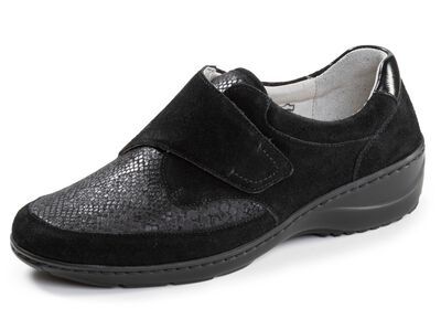 Waldl&auml;ufer, bequeme Damen-Slipper, Weite K, mit herausnehmbarem Fussbett 