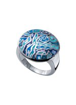 Moderner Damenring mit Mosaikmuster 