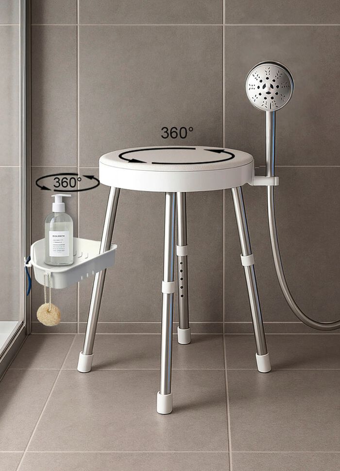 Dusch- und Badestuhl f&uuml;r sicheres und komfortables Duschen 