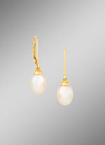 Zeitlose Ohrh&auml;nger mit S&uuml;sswasser-Zuchtperlen 