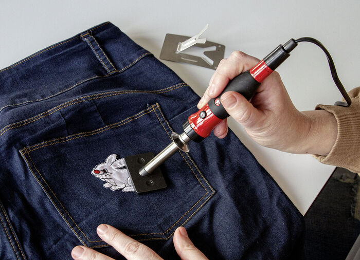 No Stitch Nähpulver mit Hitzeeisen 