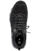 Stiefelette mit gummierten Einsätzen SCHWARZ