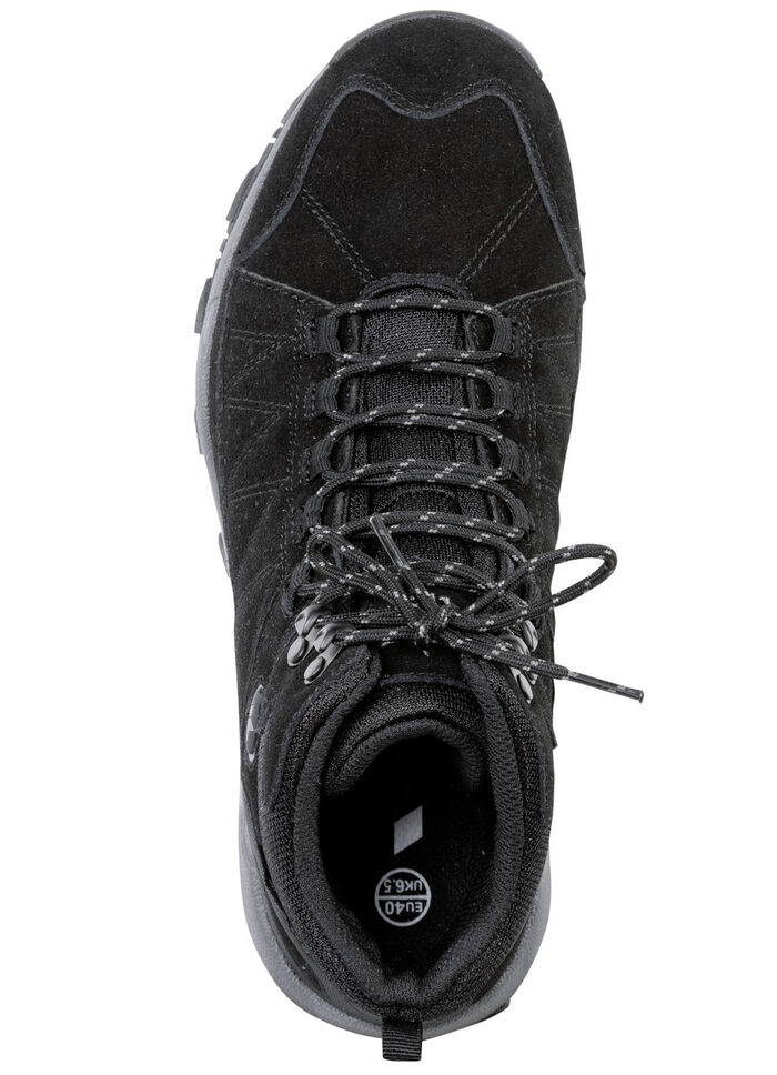 Stiefelette mit gummierten Einsätzen SCHWARZ