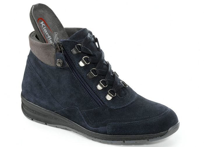 Schn&uuml;r-Bootie mit praktischem Seiteneissverschluss 