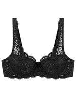 Triumph Amourette Bügel-BH mit Elastikspitze SCHWARZ