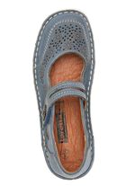 ELENA EDEN Slipper mit dekorativer Klettspange JEANS