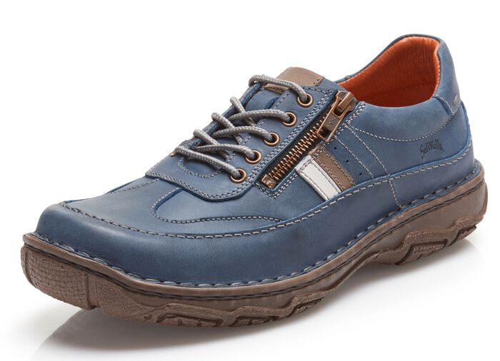 Schnürschuh mit Kontrast-Besätzen JEANS