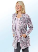 Long-Strickjacke mit modischem Kragen 