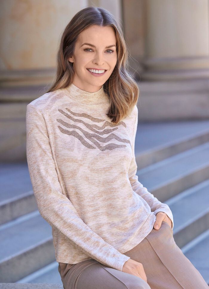 Shirt mit r&uuml;ckw&auml;rtigem Reissverschluss 