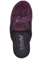 Zweierpack, klassische Damen-Hausschuhe, Weite H, mit Gummizug 