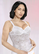 Nina von C. BH-Hemd mit Vorderteil aus Elastikspitze 