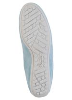 ELENA EDEN Slipper aus weichem Veloursleder mit luftiger Perforation HELLBLAU