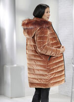 Kurzmantel mit abnehmbarer Kapuze 