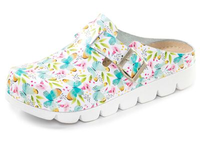 Klassische Damen-Clogs, mit anatomisch, gepolstertem Fussbett 