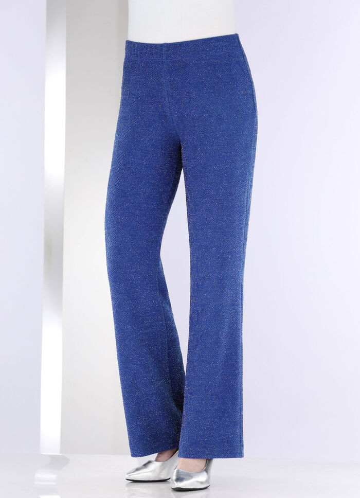 Hose mit edel funkelndem Glanzgarn ROYALBLAU