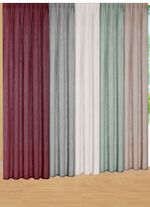 Halbtransparenter &Uuml;bervorhang in Leinenoptik 