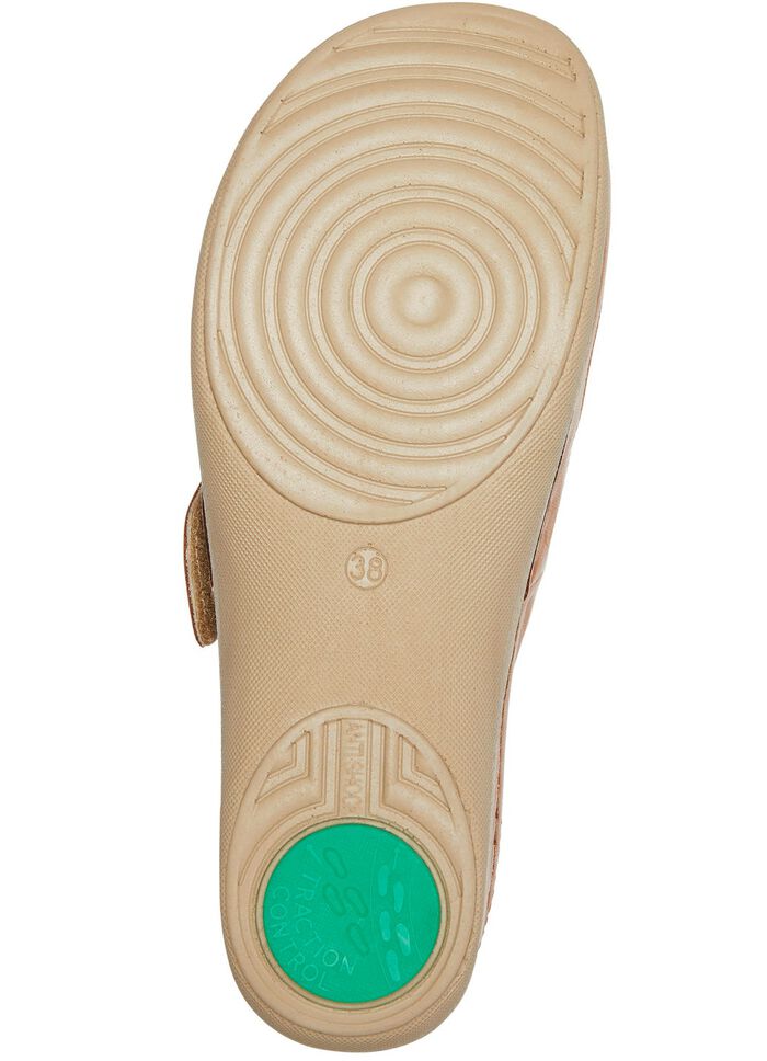 ELENA EDEN Clog mit Klettverschluss COGNAC