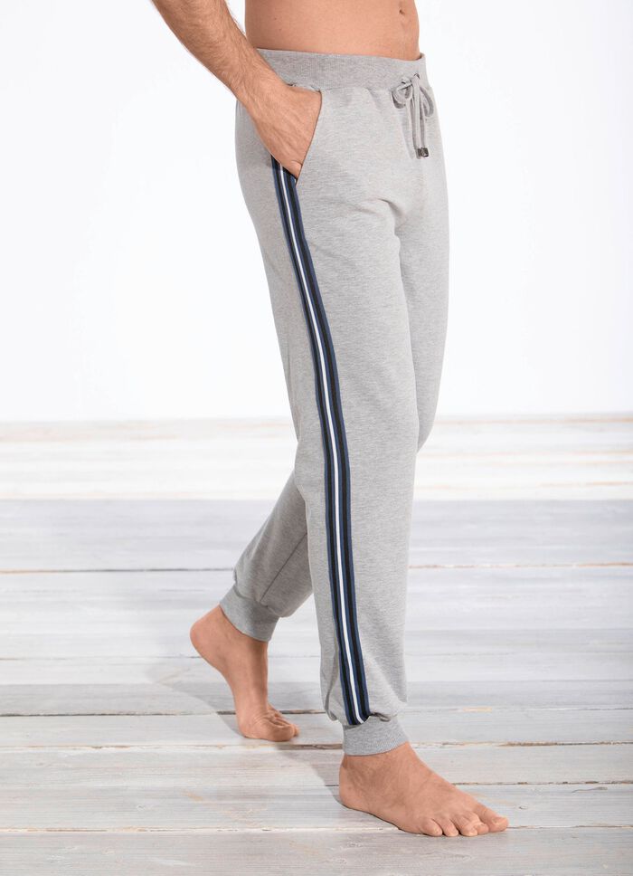 Hose mit bequemem Dehnbund GRAU MELIERT