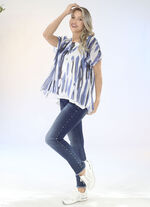 Edel-Jeans mit tollen Zierperlen JEANSBLAU