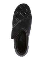 Laurina Klettschuh mit zart funkelnder Glitzer-Pr&auml;gung SCHWARZ