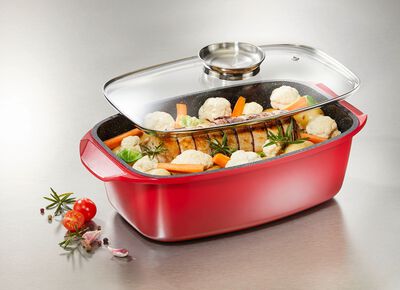 Extra hoher Aluguss-Br&auml;ter von King mit Antihaft-Beschichtung 