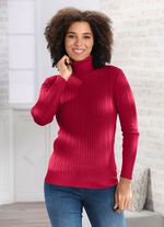 Pullover mit streckender Struktur ROT