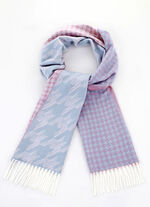 Schal mit Hahnentritt-Dessin 