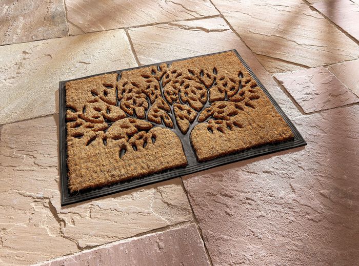 Fussmatte aus Kokos NATUR-SCHWARZ