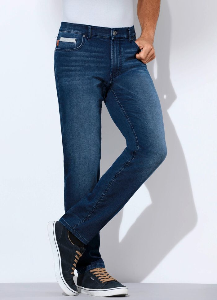 Jogg-Denim-Jeans von &laquo;Francesco Botti&raquo; in 2 Farben DUNKELJEANS