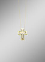 Kreuz-Anhänger mit Brillanten 