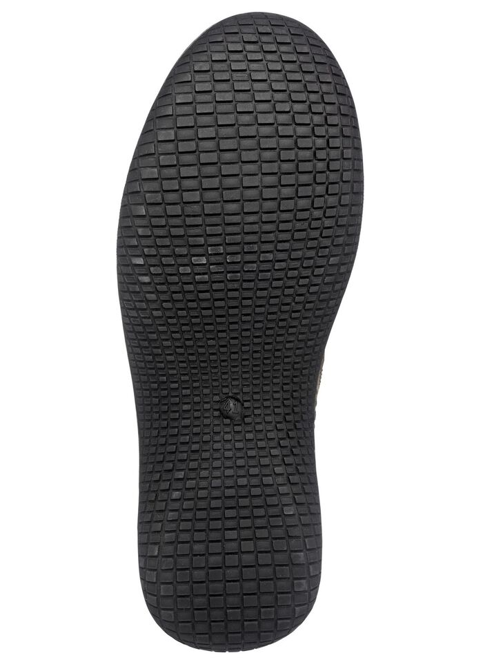 Schn&uuml;rschuhe mit Kontrast-Bes&auml;tzen TAUPE-SCHWARZ