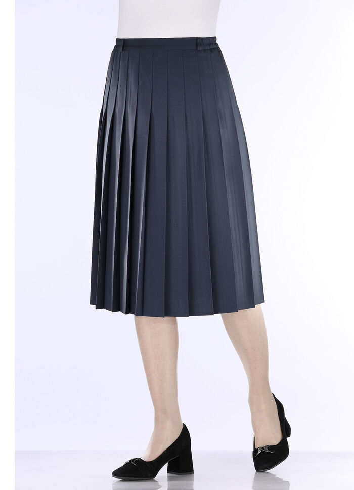 Rock mit figurgünstigen Rundumfalten MARINE