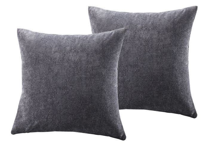 Wohnaccessoires in Wellen-Cord-Optik GRAU