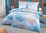 Beidseitig bedruckte Bettw&auml;sche-Garnitur in Mako-Satin-Qualit&auml;t 