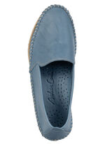 Andrea Conti, klassische Damen-Slipper, Weite G, mit herausnehmbarem Fussbett BLAU