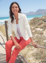 Blusenblazer mit Schulterpolstern 