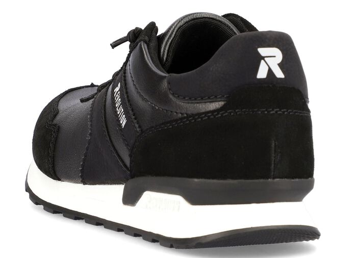 Schn&uuml;r-Sneaker mit herausnehmbarem Textilfussbett SCHWARZ