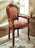 St&uuml;hle aus massivem Buchenholzgestell BORDEAUX GEMUSTERT