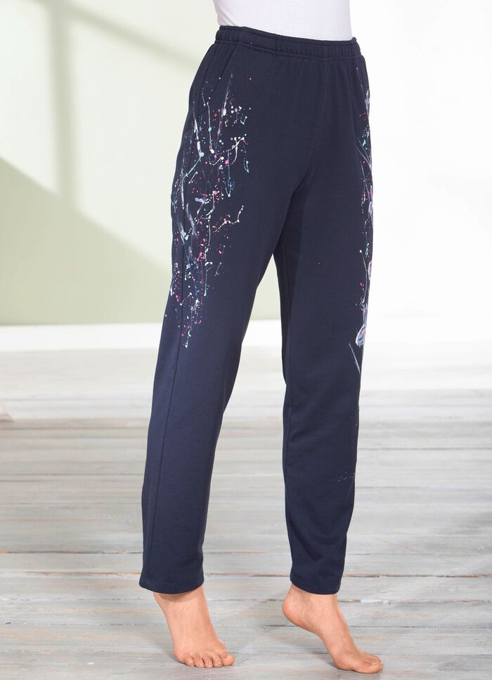 Hose mit tollem Floral Dessin 