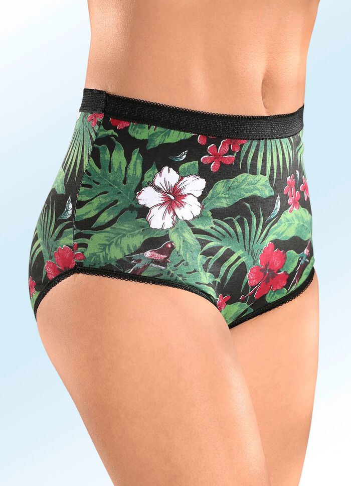 F&uuml;nferpack Slips mit Dschungeldessin 