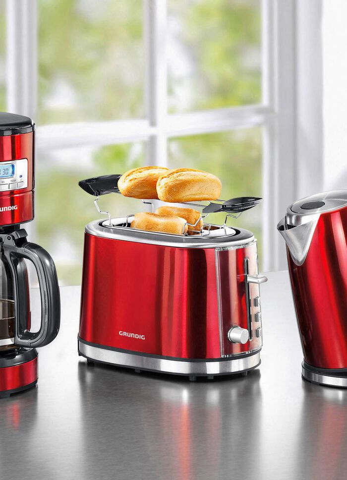 Grundig Fr&uuml;hst&uuml;cksserie aus hochwertig lackiertem Edelstahl 