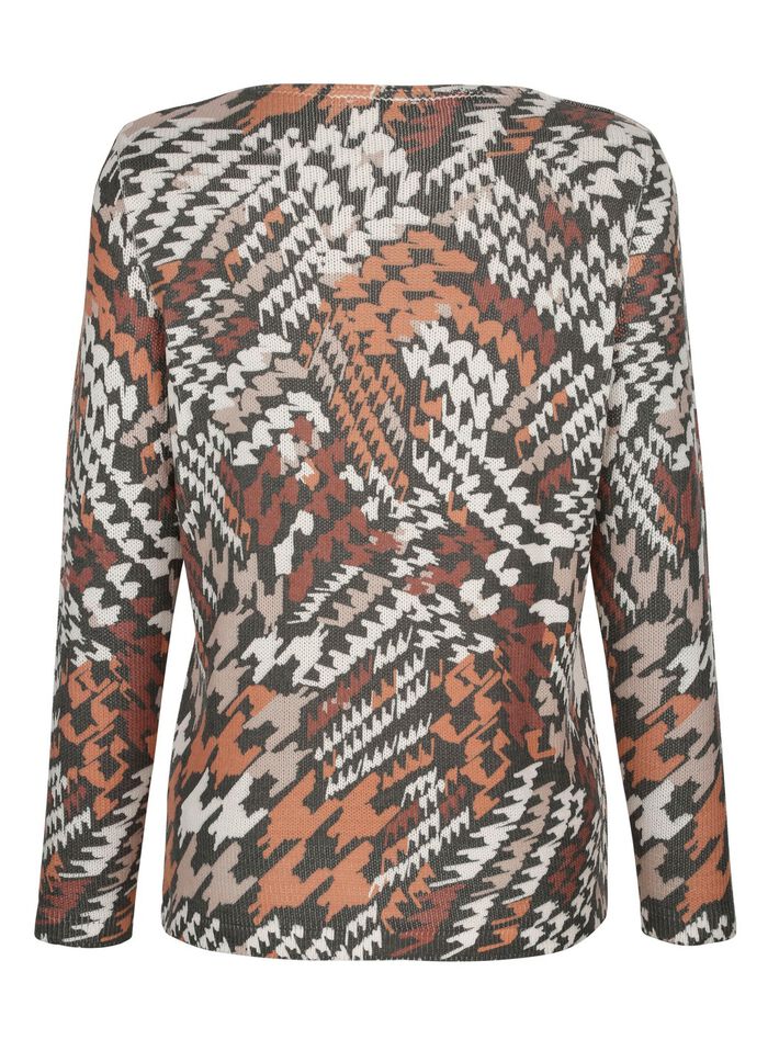 Pullover in grafischem Dessin 