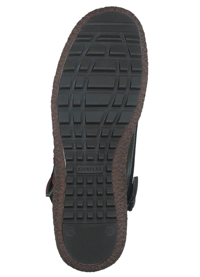 Bootie aus Nappaleder mit dekorativem Elastikeinsatz TANNE-BORDEAUX