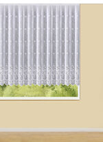 Vorhang Blumen mit Universalschienenband WEISS