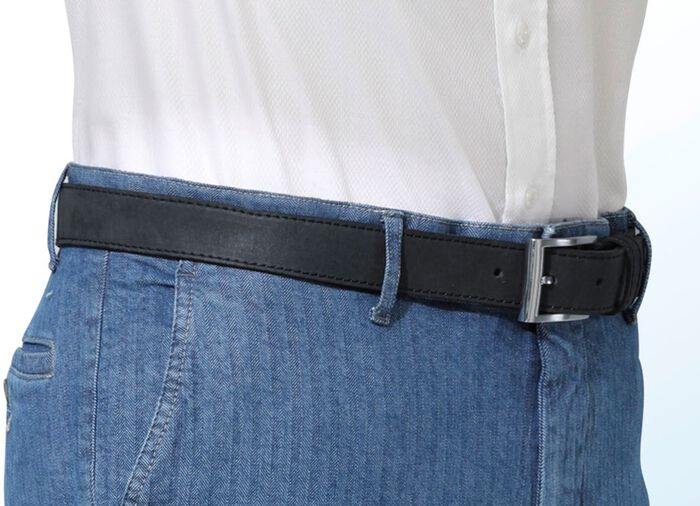 Lederg&uuml;rtel SCHWARZ