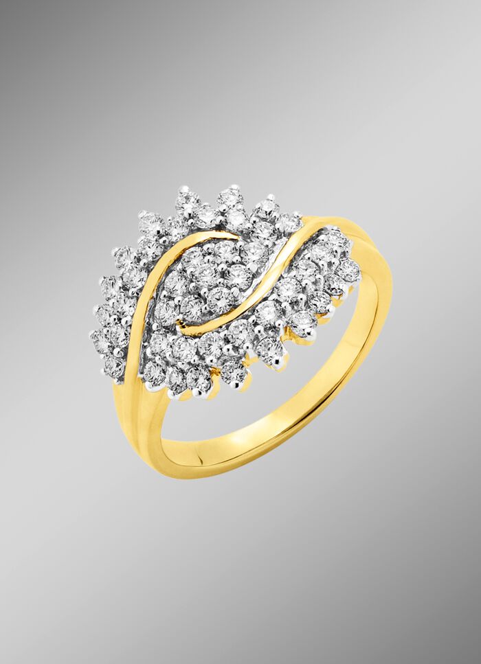 Damenring  mit 45 Brillanten 