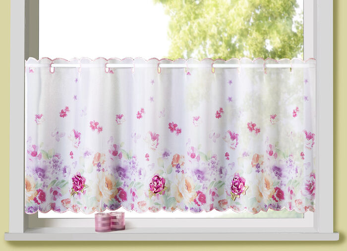 Kurzvorhang Blumenmeer 