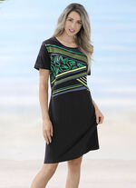 Zweierpack Kleider mit platziertem Druckdessin 